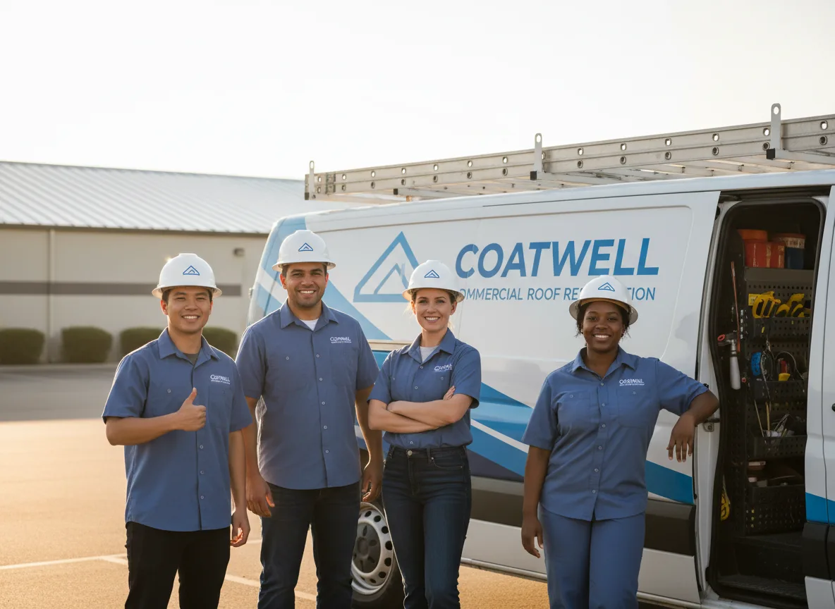 Commercial roof coating company in Mullin, TX